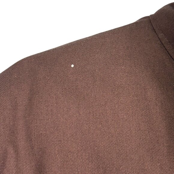 Vintage Sears Workwear Brown Insulated Coveralls Size L Nylon Polyester 80's - Picture 11 of 11